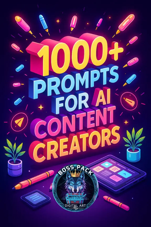 🚀 1000+ Prompts for Content Creators - BossPack AI
